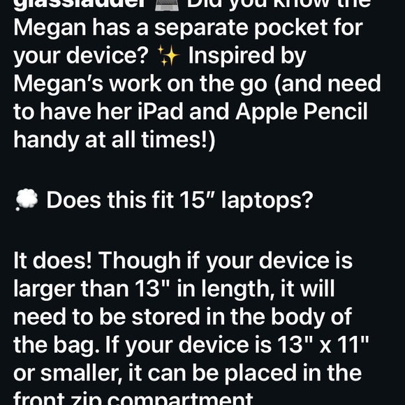 NWT Black Nylon Megan Tote Glass Ladder & Co. - Picture 10 of 12